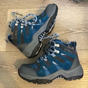 LL Bean Blue and Gray Hiking Shoes TeK 2.5 size 13